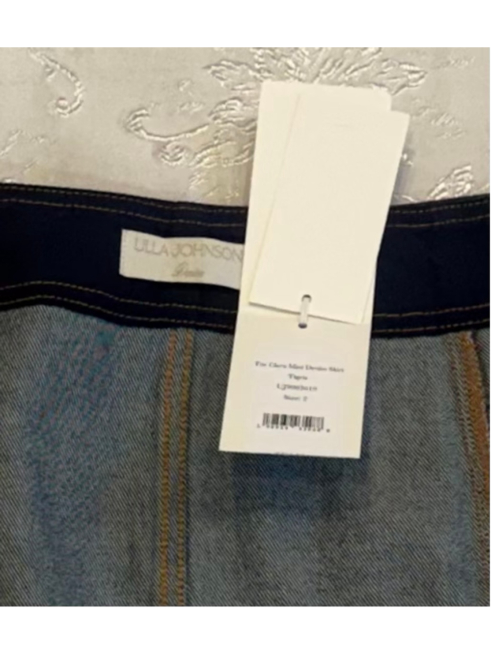 Ulla Johnson Clara Mini Denim Skirt Tigress 2 NWT - Picture 6 of 7